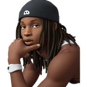 thoughtful boy in beanie sticker
