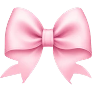 light pink ribbon bow sticker