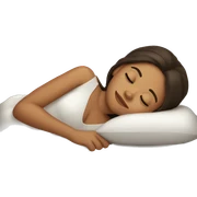 Brunette girl sleeping sticker