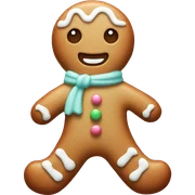 Pastel gingerbread man sticker