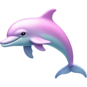 Pastel-pink-colors-dolphin sticker