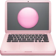 Light pink laptop sticker