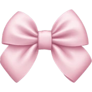 Light pink bow sticker
