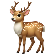Christmas deer sticker