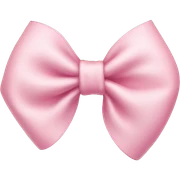 light pink bow sticker