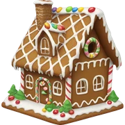 Gingerbread house sticker