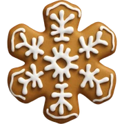 Gingerbread snowflake sticker