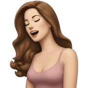 Lana del ray singing sticker