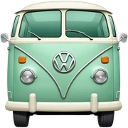 Campervan mint green VW sticker