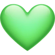Light green heart  sticker