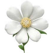 MWhite flower  sticker