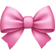 Pink bow sticker