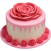 Rose cake sticker