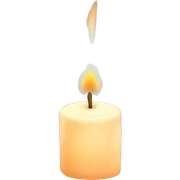 Cozy candle sticker