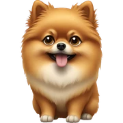 Pomeranian wearing a phone in his hands sticker