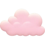 Pastel Pink Cloud "A soft pastel pink cloud with a glowing outline, tiny star and heart sparkles floating around, and a dreamy, surreal look." sticker