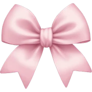 light pink bow sticker