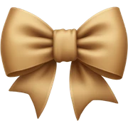 Light Brown bow  sticker
