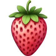 Pink strawberry sticker