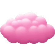 Pink cloud sticker