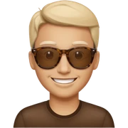 Smile with sunglasses sticker