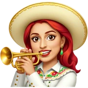 Mariachi Trumpet Player sticker