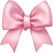 light pink ribbon bow sticker