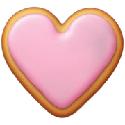 heartshaped pink cookie sticker