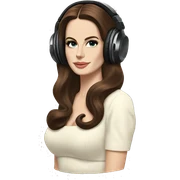 Lana del rey djing sticker