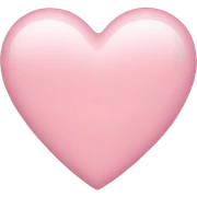 light pink heart sticker