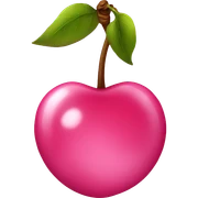 Pink cherry sticker