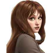 girl with brown hair jewelry sticker
