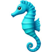 Sea horse sticker