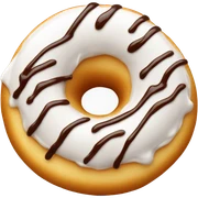 Caramel drizzle white donut sticker