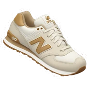 White and beige New Balance shoes sticker
