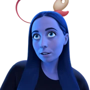 girl with blue eyes sticker