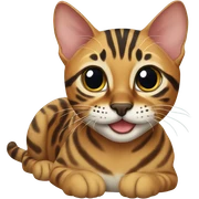 Bengal cat sticker
