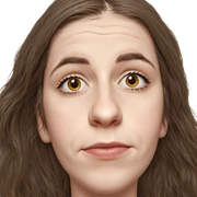 realistic portrait of girl sticker