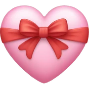 heart with a bow sticker