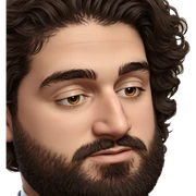 realistic portrait of a man sticker