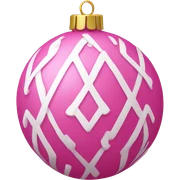 Pink ornament sticker