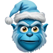 blue grinch sticker