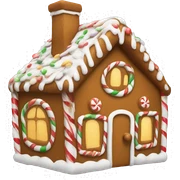 Christmas ginger bread house  sticker