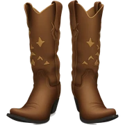 Cowboy boot sticker