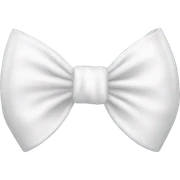 white bow sticker