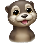 Baby otter sticker
