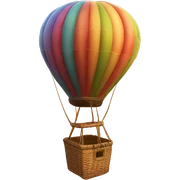 Hot air balloon sticker