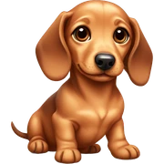 cute kawaii baby dog dachshund sticker