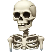 Skeleton sticker