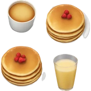 plate with pancakes  sticker